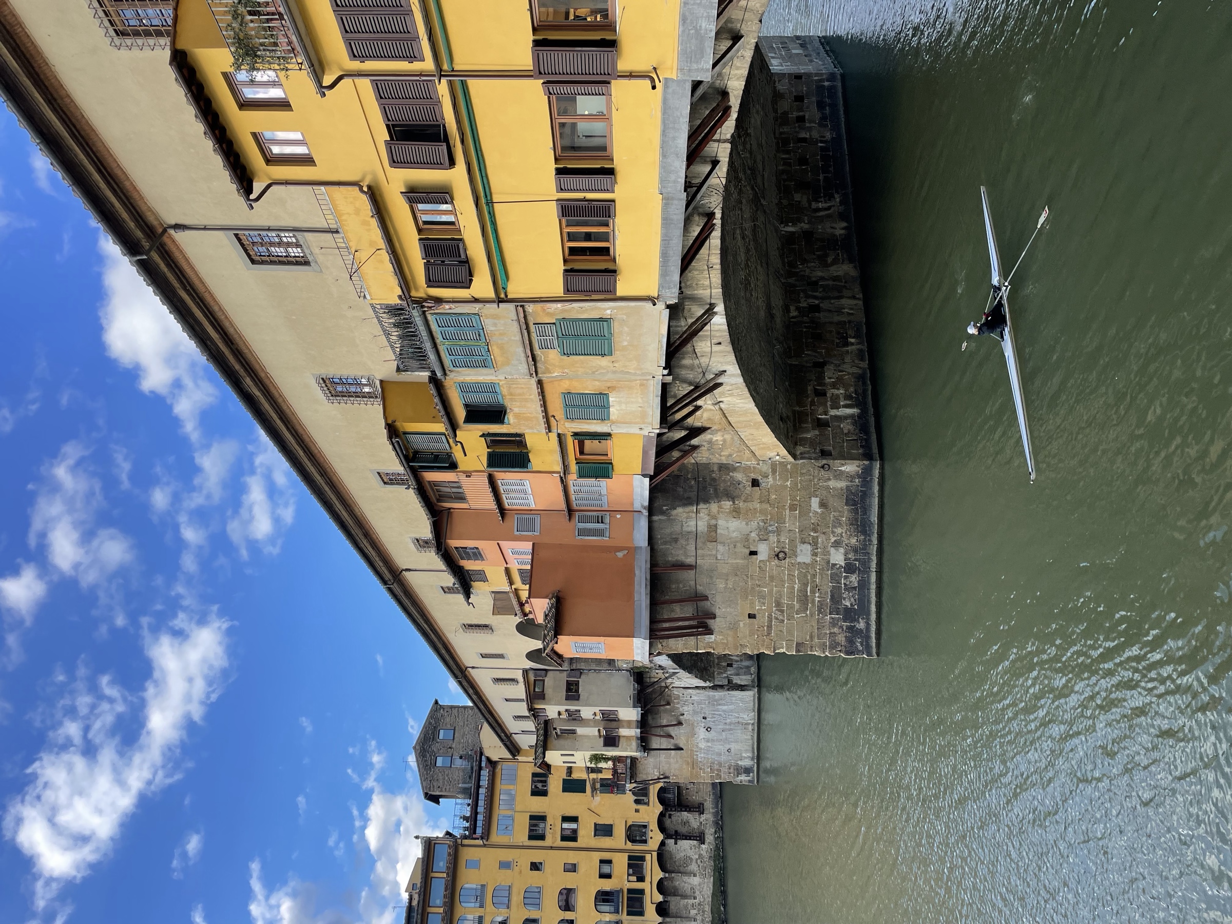 Ponte Vecchio with rower