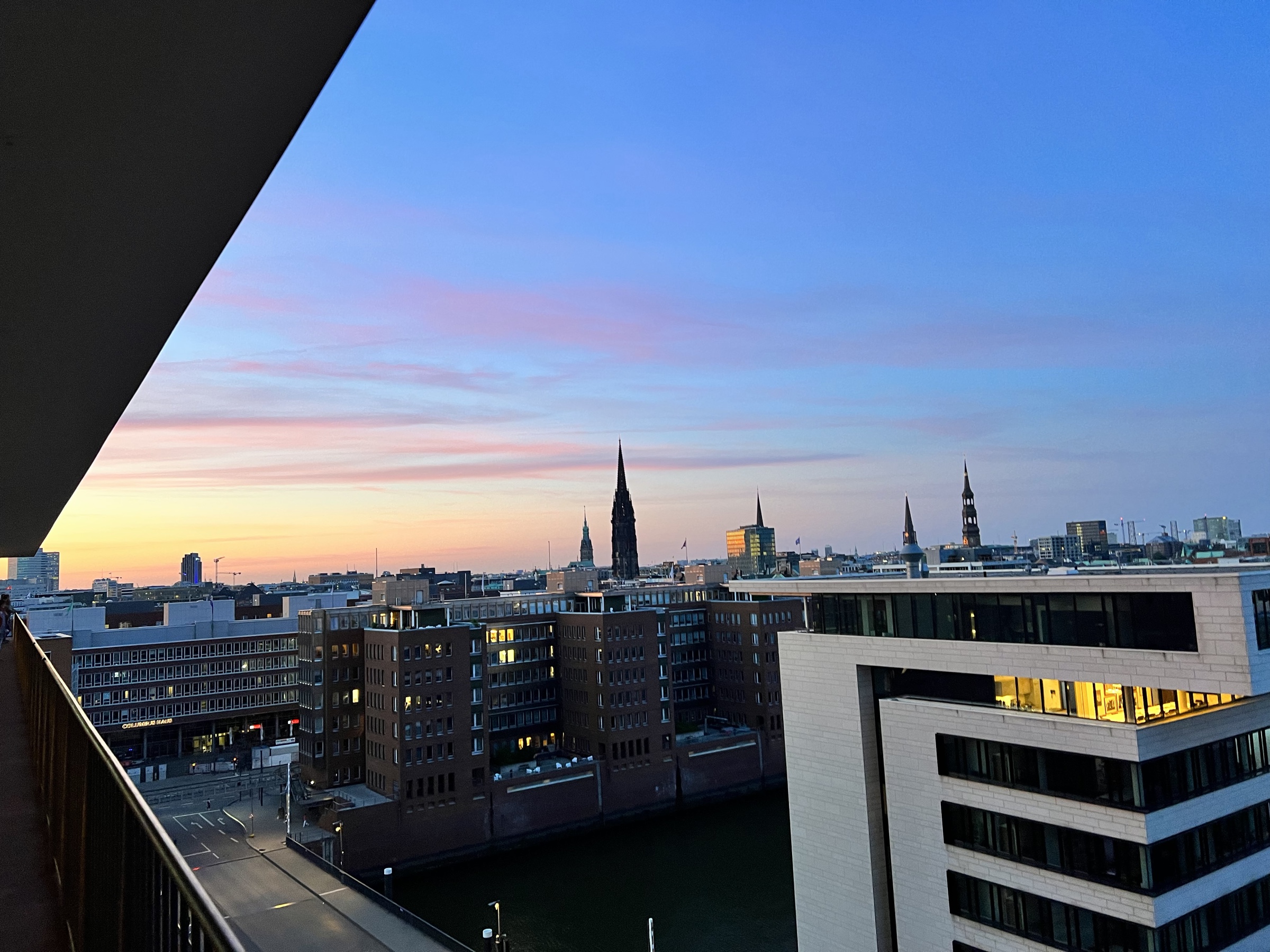 HafenCity spires, tighter frame
